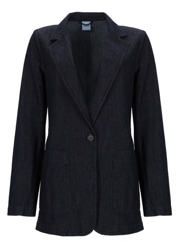 aspesi single-breasted denim jacket