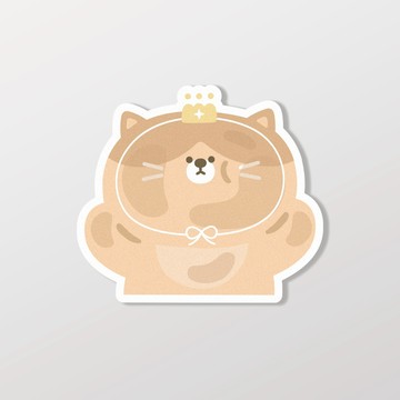 奶皇貓看看/HAppiNess/車貼、軟磁 SunBrother孫氏兄弟 3M 反光貼紙 防水貼紙 車貼貼紙 軟性磁貼