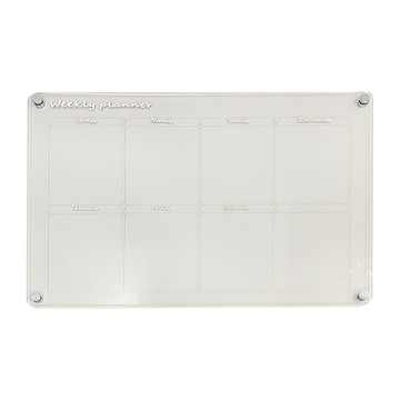 磁吸記事板 每周板 壓克力+磁鐵  40 x 30cm  1個