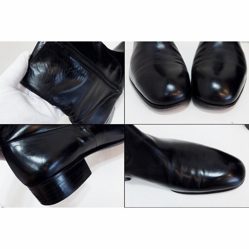 GUCCI グッチ オールドグッチ レザー ショートブーツ メンズ 42