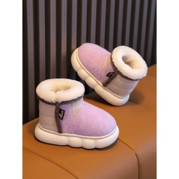 兒童棉靴女童2023冬季冬鞋保暖寶寶雪地靴男童棉鞋百搭中小童短靴