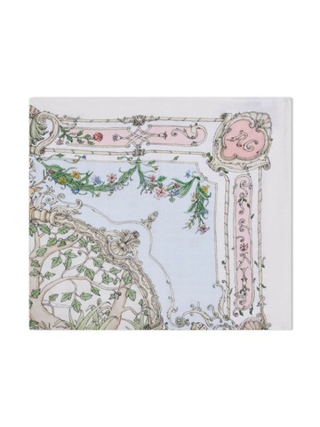 Atelier Choux - illustration-print organic cotton blanket - kids - Organic Cotton - One Size - Pink