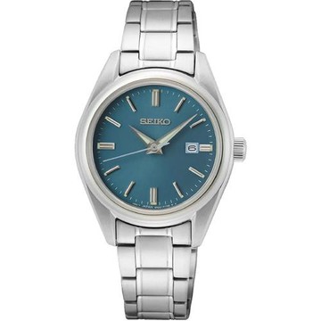 SEIKO 精工 CS系列風尚大三針時尚女錶 藍-28mm (6N22-00K0U / SUR531P1) SK014