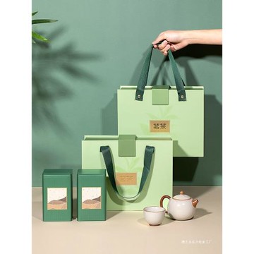 茶葉禮盒裝空盒高檔綠茶明前龍井金駿眉包裝盒空禮盒紅茶2025新款