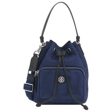 【TORY BURCH】尼龍束口兩用包-深藍色