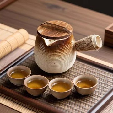 圍爐煮茶壺2026新款罐罐壺煮茶器烤奶茶壺帶釉杯子碳爐炭火烤網