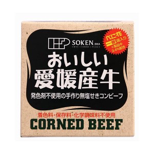 コンビーフ お取り寄せ 缶詰 創健社 愛媛産牛 無塩せきコンビーフ 80g 送料無料