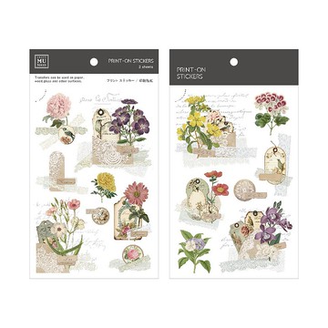【Print-On Stickers 轉印貼紙】no.230-花菚綴飾 | 花草系列