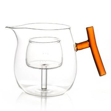 遠舍玻璃公道杯泡茶器耐熱加厚過濾內膽花茶杯小青柑普洱泡茶壺