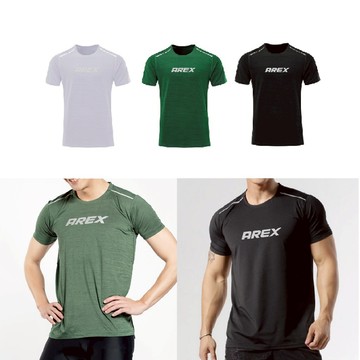 【AREXSPORT】AS-7415男運動上衣 冰絲涼感衣 冰絲短袖 大碼 男上衣 涼感衣 大碼 冰絲衣 吸排衣 短袖衣