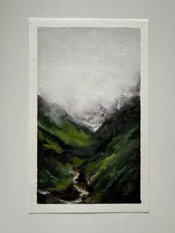 真實油畫明信片 21*13 公分