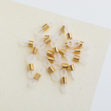XS-14K包金保色大孔彈簧圈diy手工皮繩矽膠圈固定8字連接環飾品配件