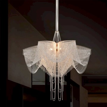 現代風鋼珠串珠吊燈 34-21211