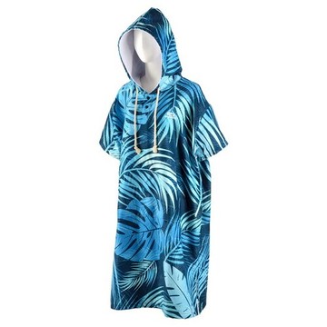 【【蘋果戶外】】AROPEC Poncho-5P14 熱帶 亞洛沛【厚款】速乾保暖吸水沙灘毛巾衣浴巾衣-時尚印花 水上活動潛水溯溪衝浪泛舟立槳游泳必備