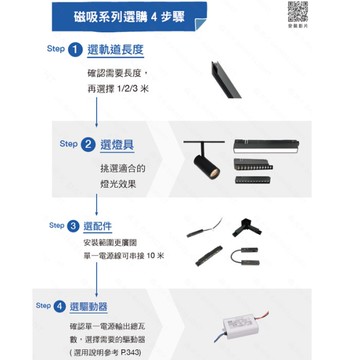 【燈王的店】舞光 達文西磁吸式 1米崁入式磁吸軌道 LED-MT1-1