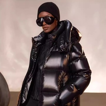 [米蘭精品] 真羽絨90%鵝絨羽絨外套羽絨衣夾克-時尚保暖個性抗寒女外套1色74ip23