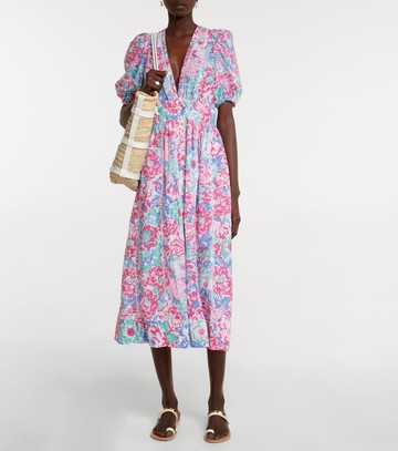 Poupette St Barth Reine floral midi dress