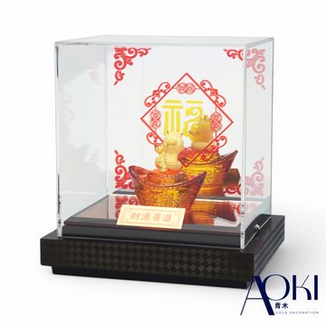 【AOKI青木】純金9999蛇年黃金擺件 財源滾滾 如意蛇 金重0.20錢(蛇年招財 生日 開業 入宅送禮)