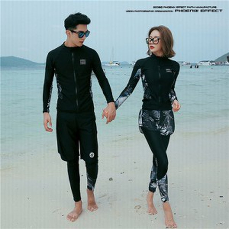 お見舞い メン レディース ラッシュガード 長袖 ペアルック 水着 カップル カップル Shebeach正規品 韓国ファッションブランド 男女5点セット メンズ レディース ラッシュガード 長袖 ペアルック 水着 ラッシュガード Vehicleadminservices Com