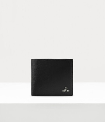 Vivienne Westwood Wallet With Coin Pocket Faux Leather Black One Size Men