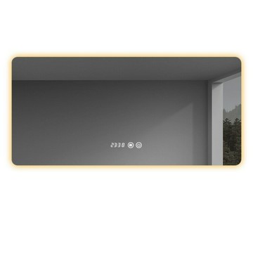 智能浴室鏡方形衛生間智能鏡子浴室洗手臺Led觸摸屏發光壁掛式防[DD150110]