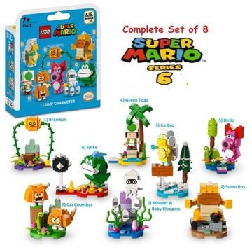 ||高雄 宅媽|樂高 積木|| LEGO“71413 超級瑪利歐 角色組合包第 6 代 一套8隻 不重複"（已拆盒檢查}