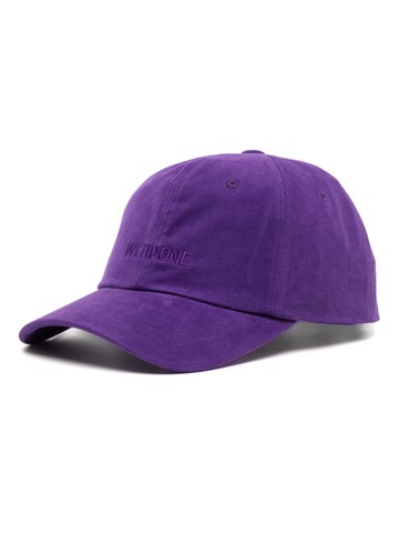 We11done - logo-embroidered cotton baseball cap - women - Cotton - One Size - Purple