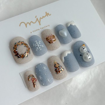 聖誕節 / 珍珠雪人 / 霧面質感