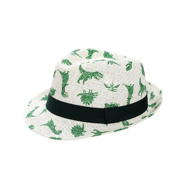 加拿大 flapjackkids - 防曬透氣紳士帽-恐龍