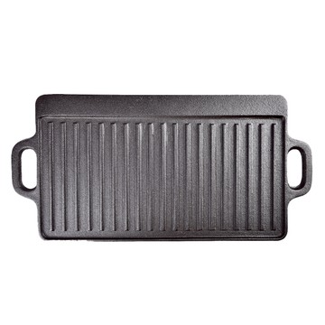 CLS 雙面可用鑄鐵烤盤 大款(52 x 23cm) 黑色  52cm  1個