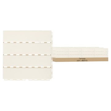 Tamsaa 優質仿木紋拼接地板 30x30x2公分 象牙白 18片