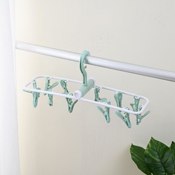 陽光家族-北歐折疊式曬架12夾