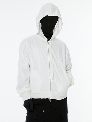 004-23 Athleisure Zip-Up Hoodie_White