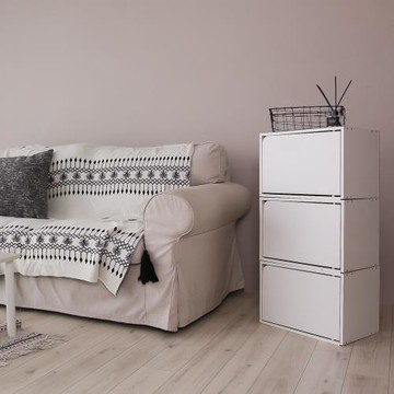 網狐家居  木門櫃 開闔木紋櫃 置物層櫃 可堆疊設計 置物更整齊 收納櫃