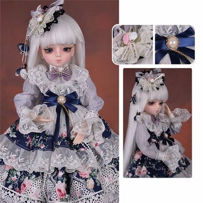 ⭐最終価格♡リボーンドール、カスタムドール 花柄ドレスの子 球体関節人形 BJD 女の子 人形 ドレス 着せ替え カスタムドール