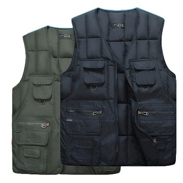 羽絨背心男士中老年保暖外套冬季加厚保暖修身羽絨背心男馬夾坎肩