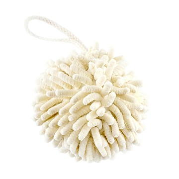 KEYTOSS 詰朵斯 長絨擦手巾 極佳吸水性 柔軟觸感  丸型 白色  1個