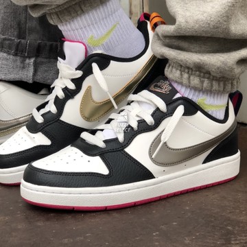 【逢甲 FUZZY】Nike Court Borough Low 2 小Dunk 金銀 黑桃 彩帶 DJ0040-100