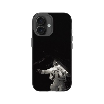 iPhone 16 Clear (相機按鈕) 酷墨灰 - NASA - Gemini 4 - Astronaut White Walking In Space