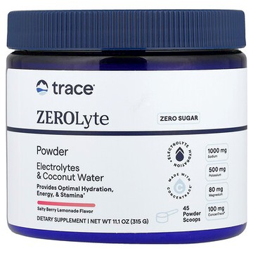 Trace, ZEROLyte 粉，鹹漿果檸檬水味，11.1 盎司（315 克）