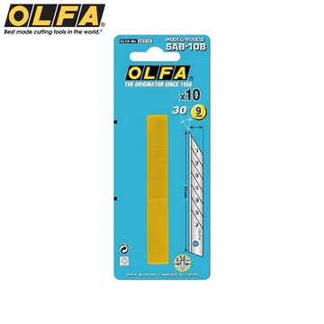 耀您館★日本製造OLFA折斷式刀片SAB-10B替刃30°美工刀片(高碳鋼,台灣公司貨)折刃刀片 Ltd-05刀片 SAC-1刀片 141BS刀片 215BS替刃 Ltd05替刃 SAC1替刃 30度刀片【全館299超取免運】【APP下單點數4倍送】