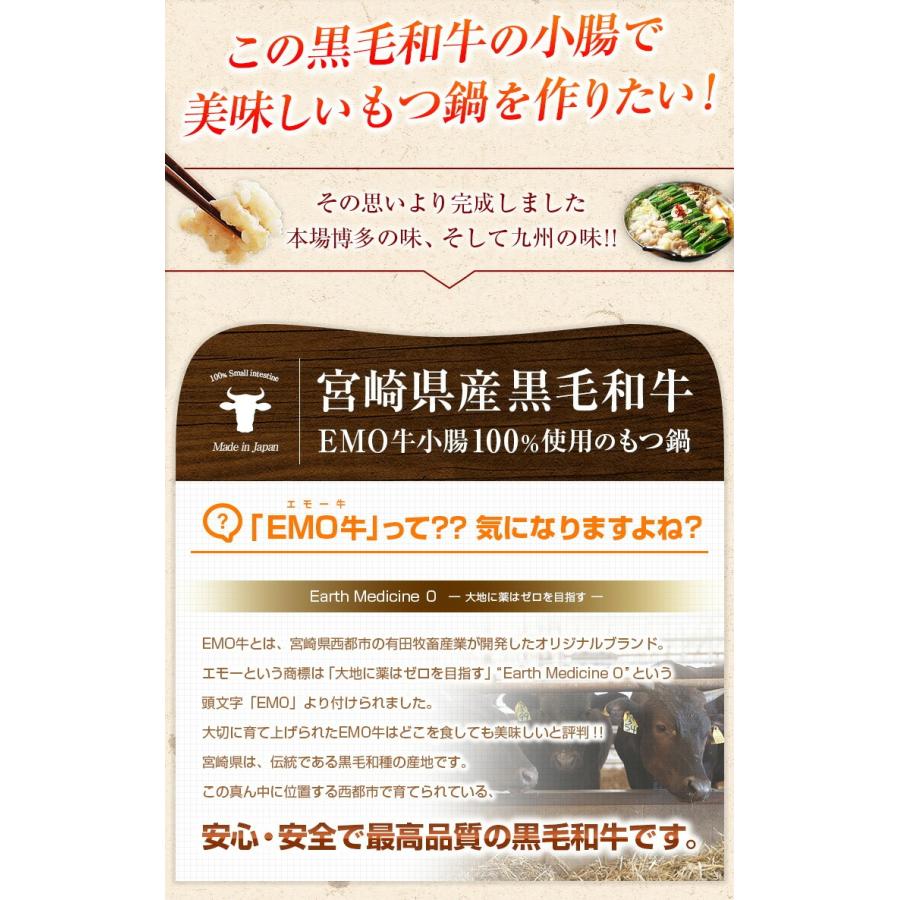 もつ鍋 取り寄せ セット 博多 モツ 3〜4人前 醤油スープ 宮崎 黒毛和牛 マルチョウ 送料無料 小腸 国産 ギフト ホルモン 肉 グルメ お歳暮 2023  [産直]