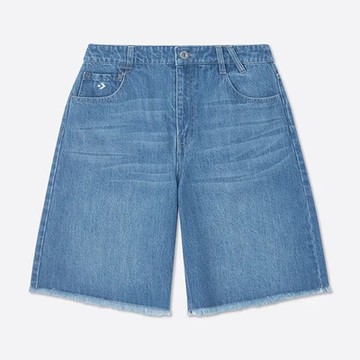 CONVERSE DENIM SHORTS 短褲 牛仔褲 女 藍色_10027228-A01