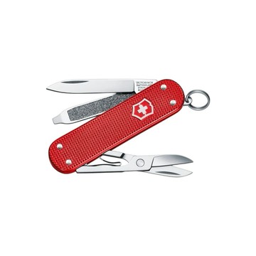 Victorinox 瑞士維氏 鋁合金袋裝刀【5用】-莓果紅 約5.8cm (VI520)