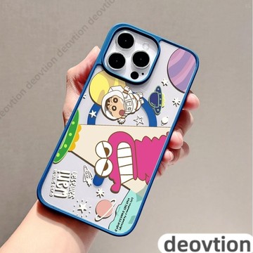 太空小新iPhone16Pro磁吸手機殼 治愈馬卡龍色系 蘋果i15 14 13 12 11 X 7P防摔殼