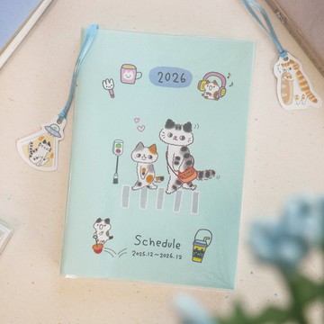 O-CAT - 2026書籤貓年度手冊(32K大本)。JDM-274