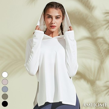 【Amhome】新款連帽跑步防曬運動罩衫# 111972(現貨+預購)