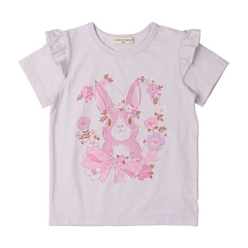 akachan honpo - T恤-兔子-紫色