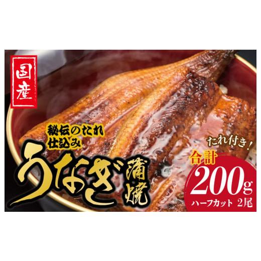 ふるさと納税 大阪府 泉佐野市 国産うなぎ ハーフカット 合計 200g 秘伝のたれ 蒲焼 訳あり 鰻 ウナギ 無頭 炭火焼き 備長炭 手焼き