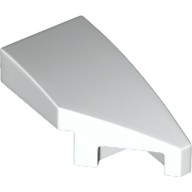 [必買站] 弧形磚 2x1 No Studs with Stud Notch Right 29119 白色 6213881